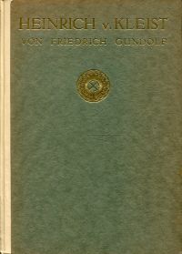 Gundolf, Heinrich von Kleist. (Umschlag)