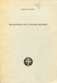 Picht, Besinnung auf Stefan George. (Umschlag)