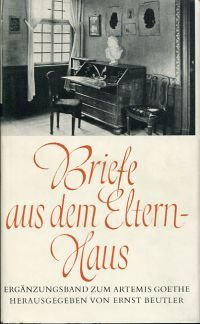 Goethe, Briefe aus dem Elternhaus. (Umschlag)