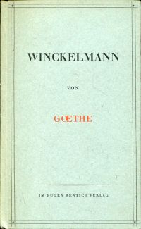 Goethe, Winckelmann. (Umschlag)