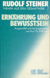 Steiner, Ernährung und Bewusstsein. (Umschlag)