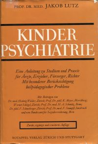 Lutz, Kinderpsychiatrie. (Umschlag)