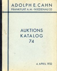 Norddeutsche Sammlung neuzeitlicher Münzen und Medaillen. (Umschlag)