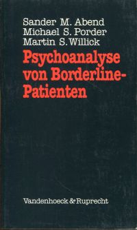 Abend, Psychoanalyse von Borderline-Patienten. (Umschlag)
