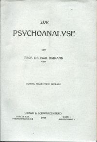 Raimann, Zur Psychoanalyse (Umschlag)