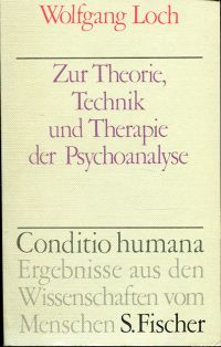 Loch, Zur Theorie, Technik und Therapie der Psychoanalyse. (Umschlag)