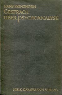 Prinzhorn, Gespräch über Psychoanalyse (Umschlag)