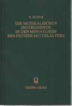 Buhle, Die musikalischen Instrumente in den Miniaturen des frühen Mittelalters, (Umschlag)