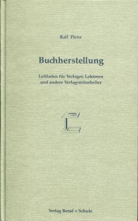 Plenz, Buchherstellung. (Umschlag)