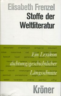 Frenzel, Stoffe der Weltliteratur. (Umschlag)