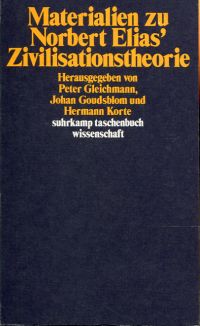 Gleichmann, Materialien zu Norbert Elias Zivilisationstheorie. (Umschlag)