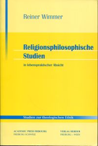 Wimmer, Religionsphilosophische Studien in lebenspraktischer Absicht. (Umschlag)