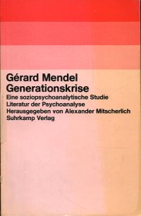 Mendel, Die Generationskrise. (Umschlag)