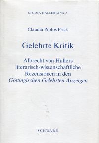Profos Frick, Gelehrte Kritik. (Umschlag)