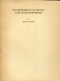 Balmer, Das Moserhaus in Signau und seine Bewohner. (Umschlag)