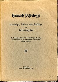 Hunziker, Heinrich Pestalozzi. (Umschlag)