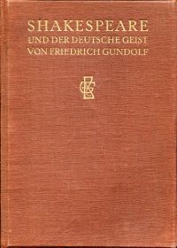 Gundolf, Shakespeare und der deutsche Geist. (Umschlag)