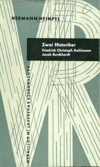 Heimpel, Zwei Historiker. (Umschlag)