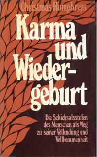 Humphreys, Karma und Wiedergeburt. (Umschlag)