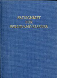 Carlen, Festschrift für Ferdinand Elsener. (Umschlag)