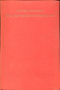 Benrath, Ball auf Schloss Kobolnow. (Umschlag)