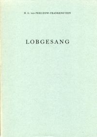 Preczow-Frankenstein, Lobgesang. (Umschlag)