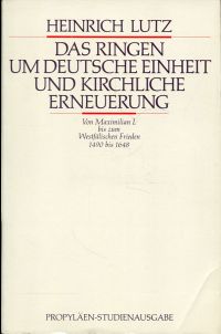Lutz, Das  Ringen um deutsche Einheit und kirchliche Erneuerung. (Umschlag)
