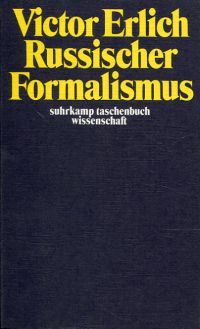 Erlich, Russischer Formalismus. (Umschlag)