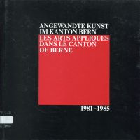 Angewandte Kunst im Kanton Bern. (Umschlag)