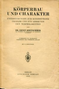 Kretschmer, Körperbau und Charakter. (Umschlag)