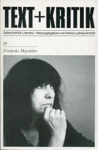 Friederike Mayröcker. (Umschlag)