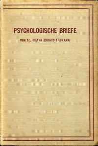 Erdmann, Psychologische Briefe (Umschlag)