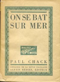 Chack, On se bat sur mer. Orné de 8 eaux-fortes de Louis Riou. (Umschlag)
