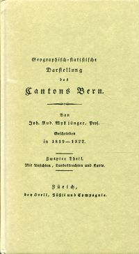 Wyss, Geographisch-statistische Darstellung des Cantons Bern. (Umschlag)