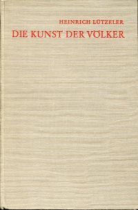 Lützeler, Die Kunst der Völker. (Umschlag)