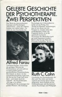 Farau, Gelebte Geschichte der Psychotherapie. (Umschlag)