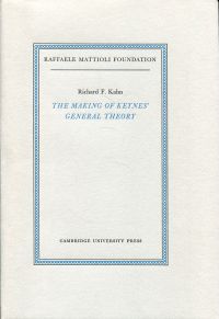 Kahn, The making of Keynes' general theory. (Umschlag)