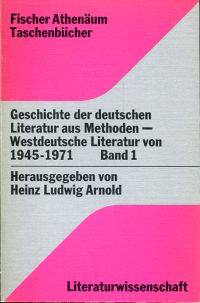 Arnold, Geschichte der deutschen Literatur aus Methoden. (Umschlag)