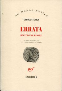 Steiner, Errata. (Umschlag)