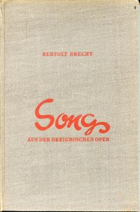 Brecht, Songs aus der Dreigroschenoper. (Umschlag)