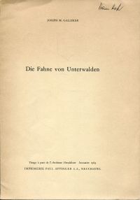 Galliker, Die Fahne von Unterwalden. (Umschlag)