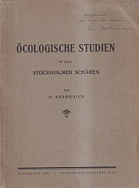 Arrhenius, Oecologische Studien in den Stockholmer Schären. (Umschlag)