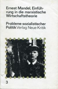 Mandel, Einführung in die marxistische Wirtschaftstheorie. (Umschlag)
