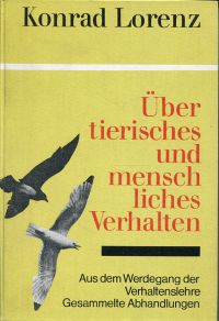 Lorenz, Über tierisches und menschliches Verhalten. (Umschlag)