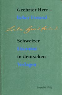 Luck, Geehrter Herr - lieber Freund. (Umschlag)