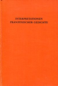 Wais, Interpretationen französischer Gedichte. (Umschlag)