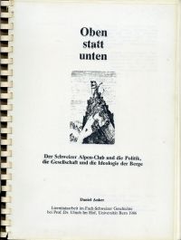 Anker, Oben statt unten. (Umschlag)