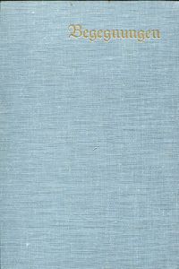 Sonntag, Begegnungen mit Bülow und anderen. (Umschlag)