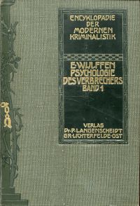 Wulffen, Psychologie des Verbrechers. (Umschlag)