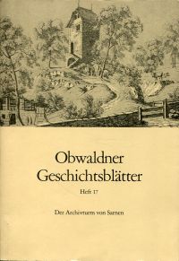 Der Archivturm von Sarnen. (Umschlag)